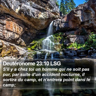 Deutéronome 23:10 LSG Bible Verse Image