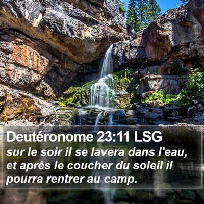 Deutéronome 23:11 LSG Bible Verse Image