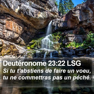 Deutéronome 23:22 LSG Bible Verse Image