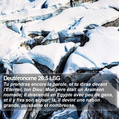 Deutéronome 26:5 LSG Bible Verse Image