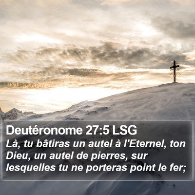 Deutéronome 27:5 LSG Bible Verse Image