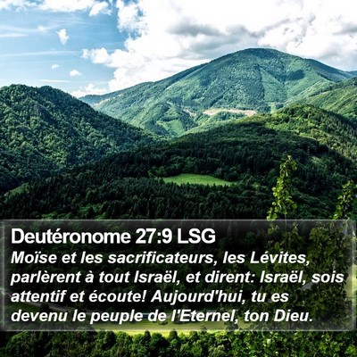 Deutéronome 27:9 LSG Bible Verse Image
