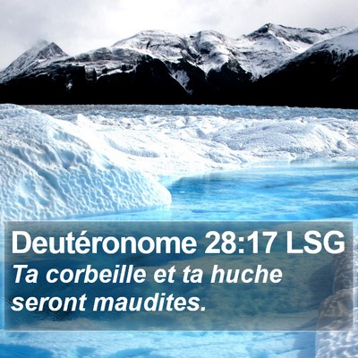 Deutéronome 28:17 LSG Bible Verse Image
