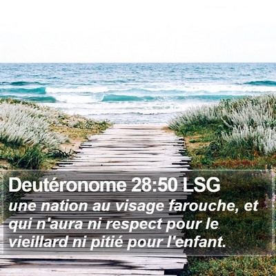 Deutéronome 28:50 LSG Bible Verse Image