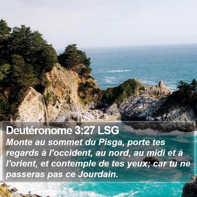 Deutéronome 3:27 LSG Bible Verse Image