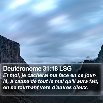 Deutéronome 31:18 LSG Bible Verse Image