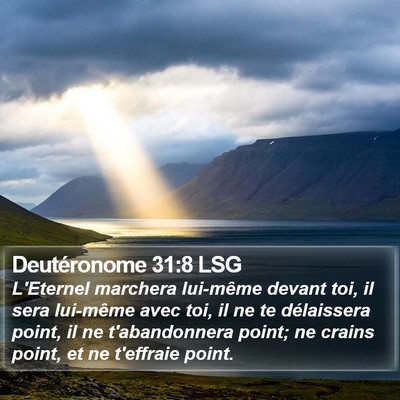 Deutéronome 31:8 LSG Bible Verse Image