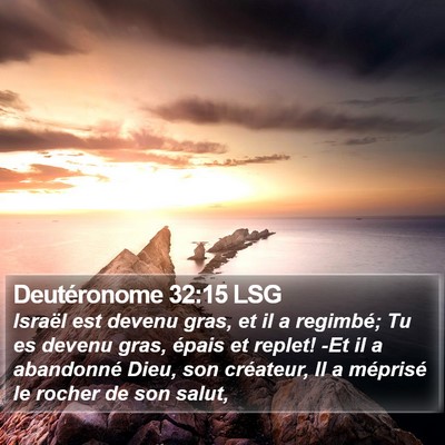 Deutéronome 32:15 LSG Bible Verse Image