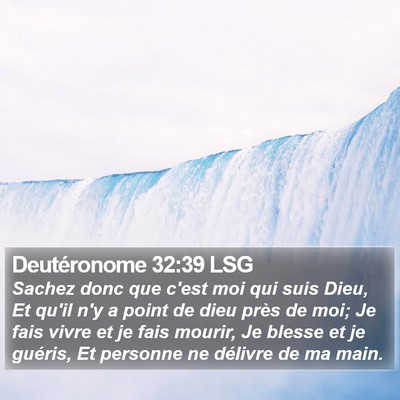 Deutéronome 32:39 LSG Bible Verse Image