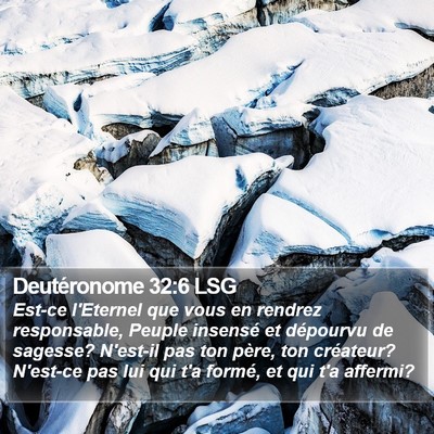 Deutéronome 32:6 LSG Bible Verse Image
