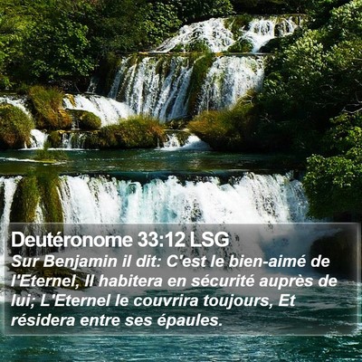 Deutéronome 33:12 LSG Bible Verse Image
