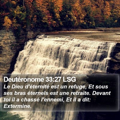 Deutéronome 33:27 LSG Bible Verse Image