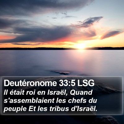 Deutéronome 33:5 LSG Bible Verse Image