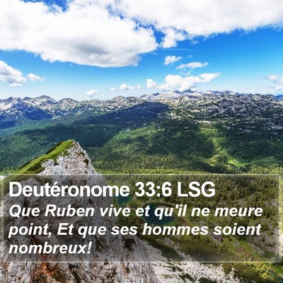 Deutéronome 33:6 LSG Bible Verse Image