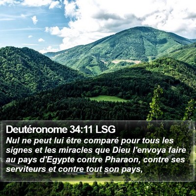 Deutéronome 34:11 LSG Bible Verse Image
