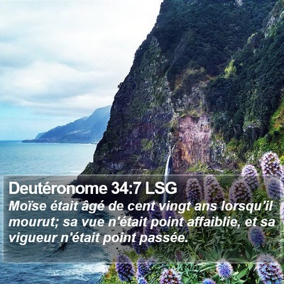 Deutéronome 34:7 LSG Bible Verse Image