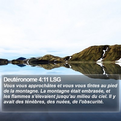 Deutéronome 4:11 LSG Bible Verse Image