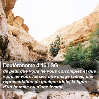 Deutéronome 4:16 LSG Bible Verse Image