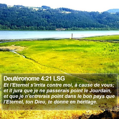 Deutéronome 4:21 LSG Bible Verse Image