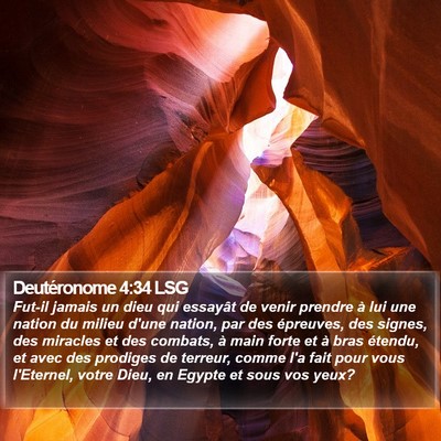 Deutéronome 4:34 LSG Bible Verse Image