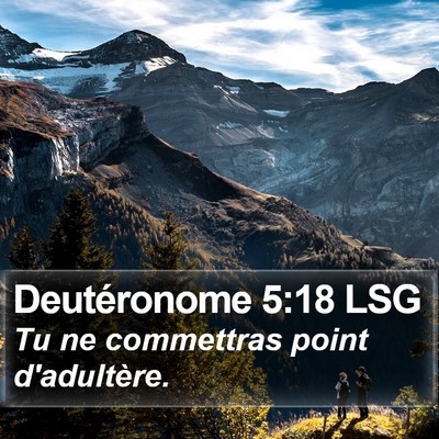 Deutéronome 5:18 LSG Bible Verse Image