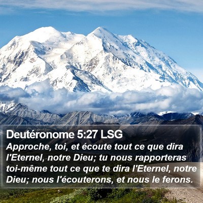 Deutéronome 5:27 LSG Bible Verse Image