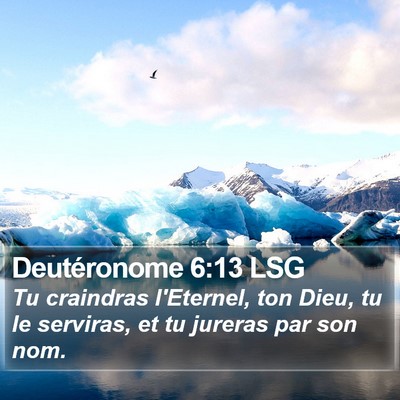 Deutéronome 6:13 LSG Bible Verse Image