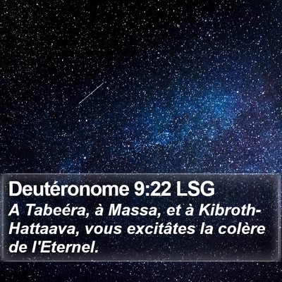 Deutéronome 9:22 LSG Bible Verse Image
