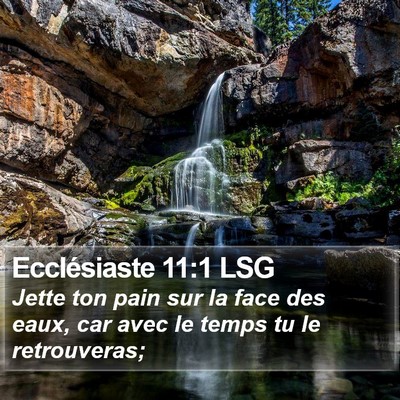 Ecclésiaste 11:1 LSG Bible Verse Image