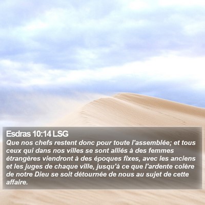 Esdras 10:14 LSG Bible Verse Image