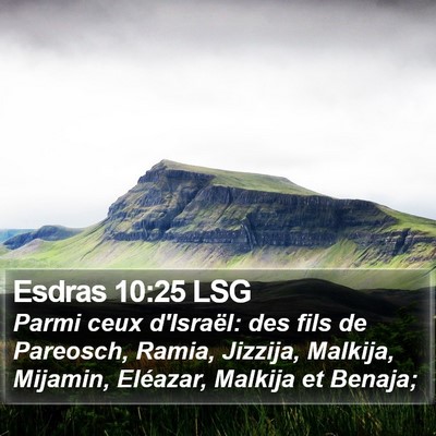 Esdras 10:25 LSG Bible Verse Image