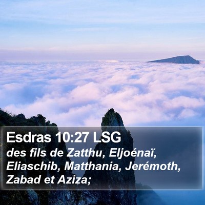 Esdras 10:27 LSG Bible Verse Image