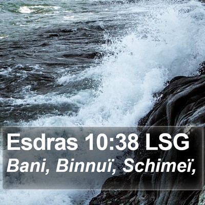 Esdras 10:38 LSG Bible Verse Image