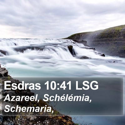 Esdras 10:41 LSG Bible Verse Image