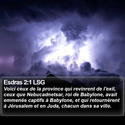 Esdras 2:1 LSG Bible Verse Image