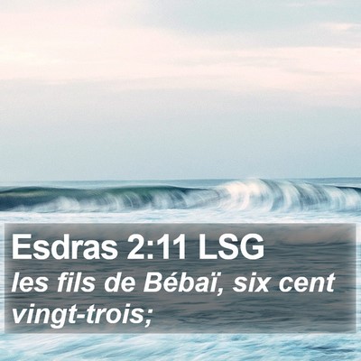 Esdras 2:11 LSG Bible Verse Image