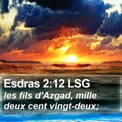 Esdras 2:12 LSG Bible Verse Image