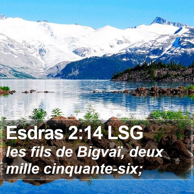 Esdras 2:14 LSG Bible Verse Image