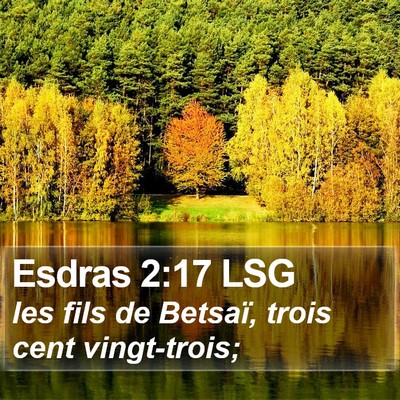 Esdras 2:17 LSG Bible Verse Image