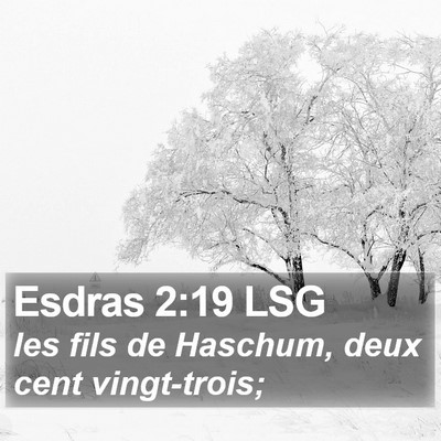 Esdras 2:19 LSG Bible Verse Image