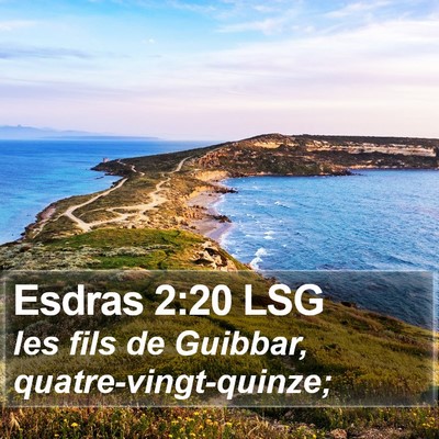 Esdras 2:20 LSG Bible Verse Image