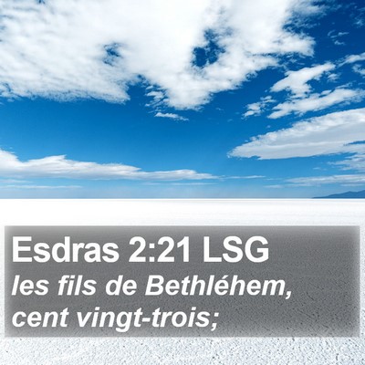 Esdras 2:21 LSG Bible Verse Image