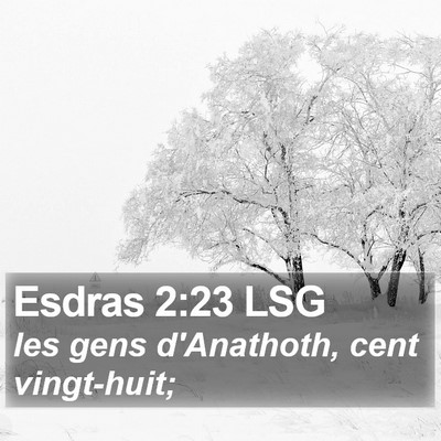 Esdras 2:23 LSG Bible Verse Image