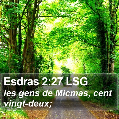 Esdras 2:27 LSG Bible Verse Image