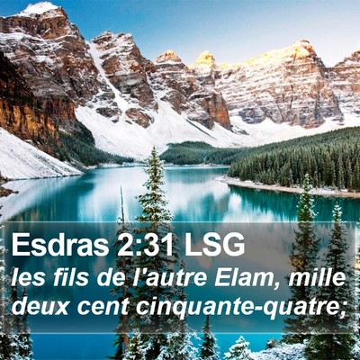 Esdras 2:31 LSG Bible Verse Image