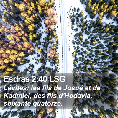 Esdras 2:40 LSG Bible Verse Image