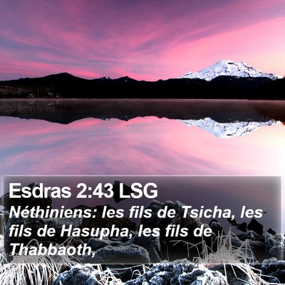 Esdras 2:43 LSG Bible Verse Image