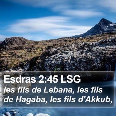 Esdras 2:45 LSG Bible Verse Image