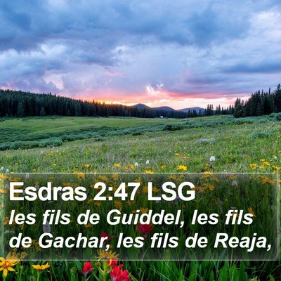 Esdras 2:47 LSG Bible Verse Image
