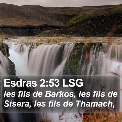 Esdras 2:53 LSG Bible Verse Image